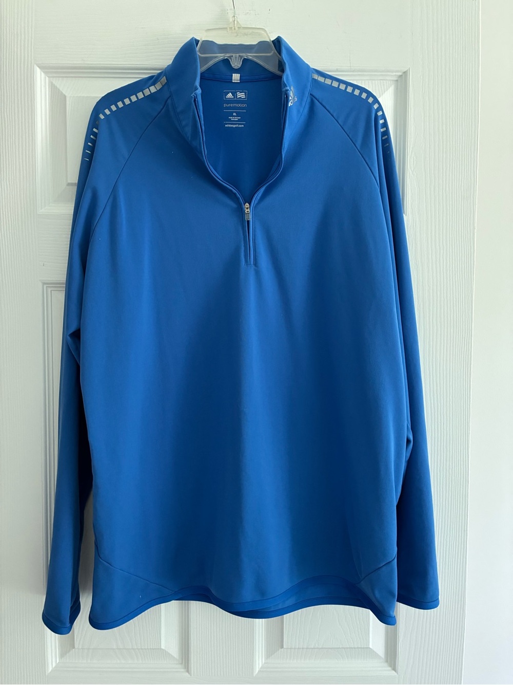 adidas Royal Blue Quarter-Zip Performance Jacket